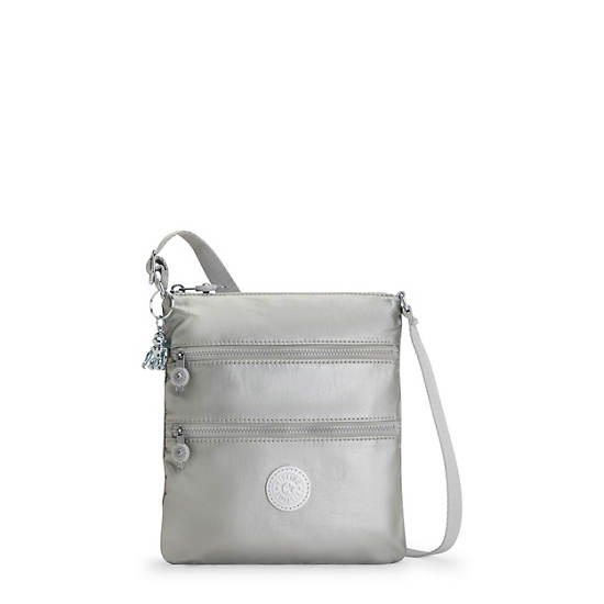 Kipling Keiko Metallic Crossbody Mini Veske Sølv | NO 1882FD